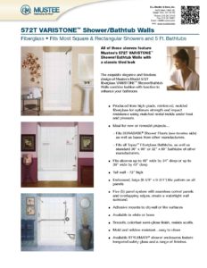 572T VARISTONE™ Shower/Bathtub Walls