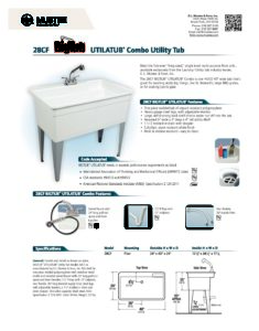 28CF BigTub™ UTILATUB® Combo Utility Tub