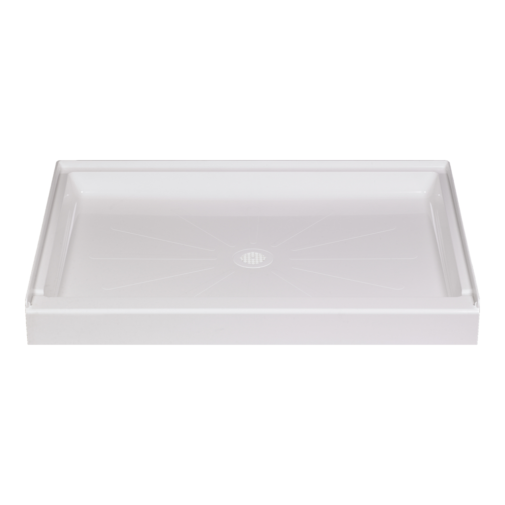 DURABASE® Fiberglass Shower Floors Rectangular, Single Threshold