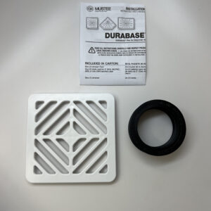 48.601A Drain Seal & Square Strainer, White