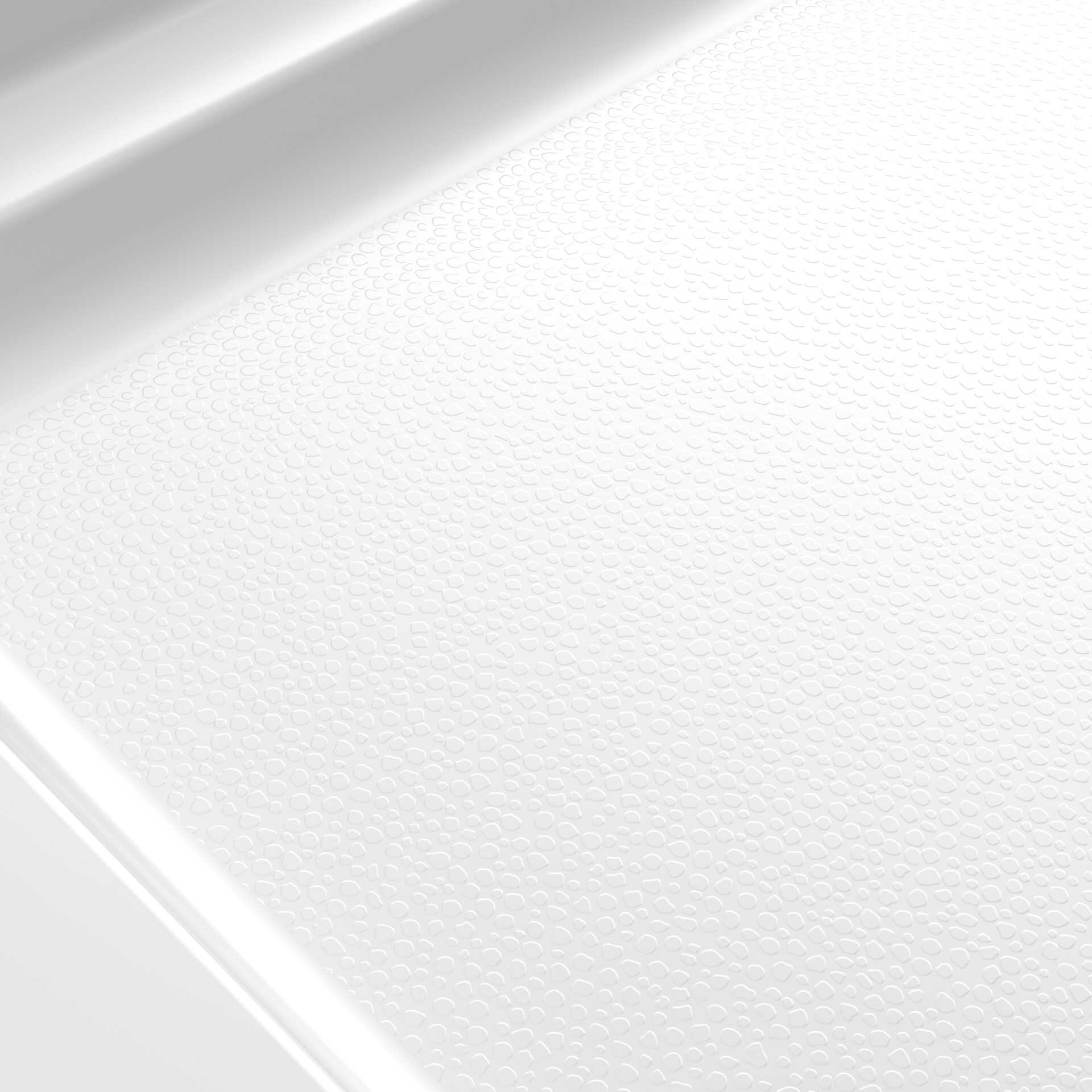 【なっお】①Fourleaf Base B3Square 4836 Acrylic Alcove Deep Shower Base in White with Center